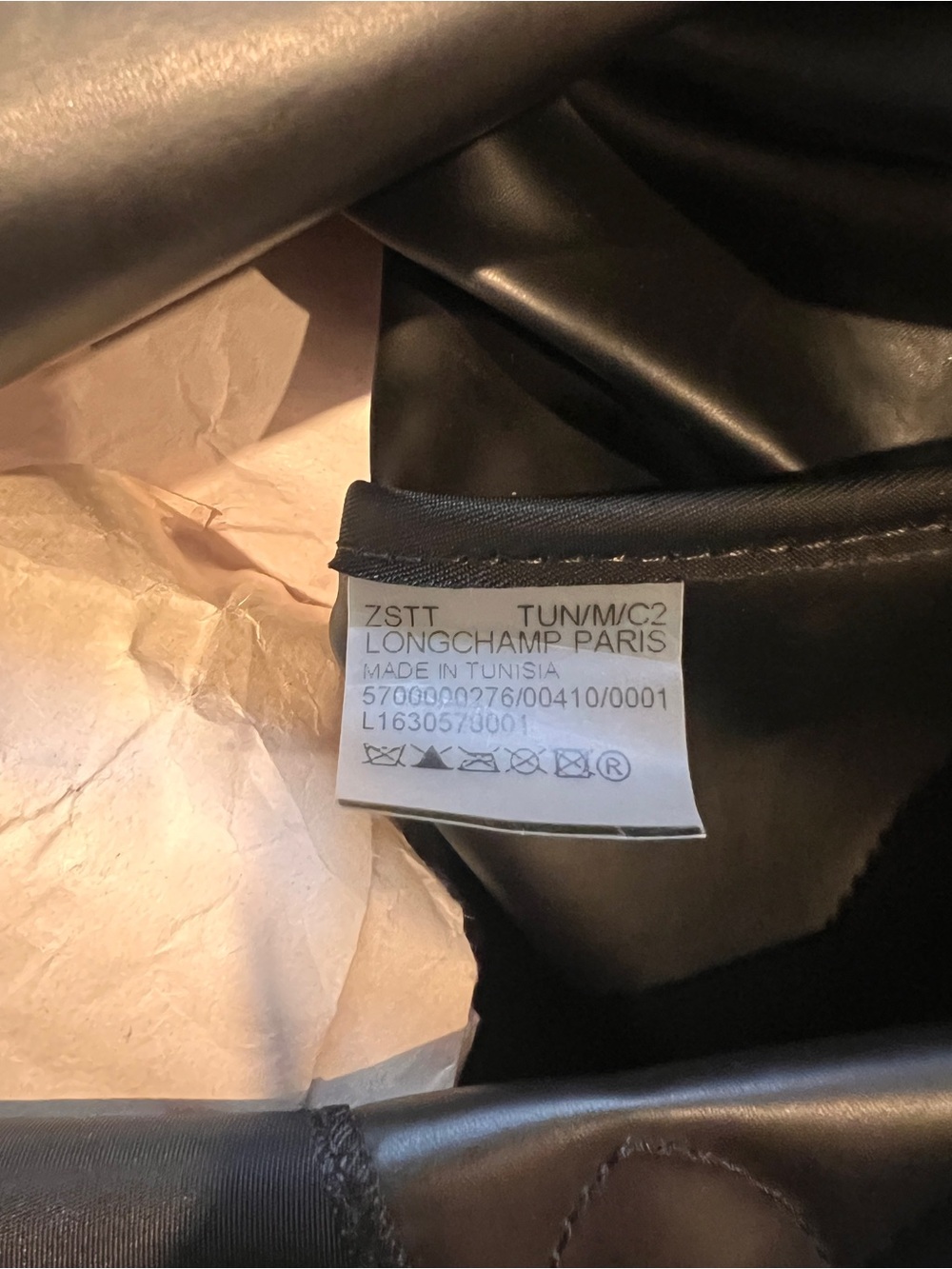 Longchamp Black Le Pliage Large Tote with Strap - Picture 9 of 11